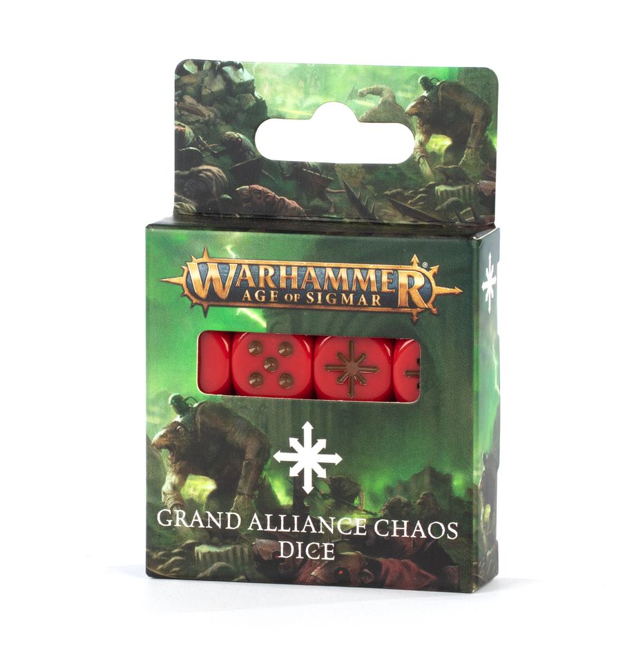 AGE OF SIGMAR GRAND ALLIANCE CHAOS DICE