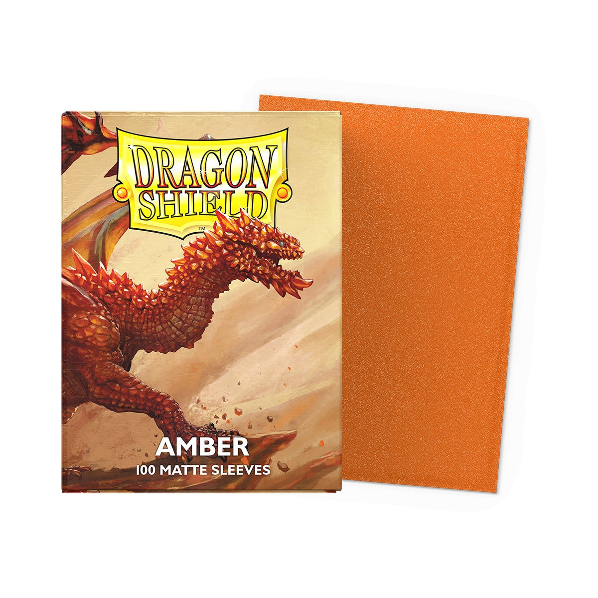 Dragon Shield Sleeves: Standard Matte - Amber 100CT
