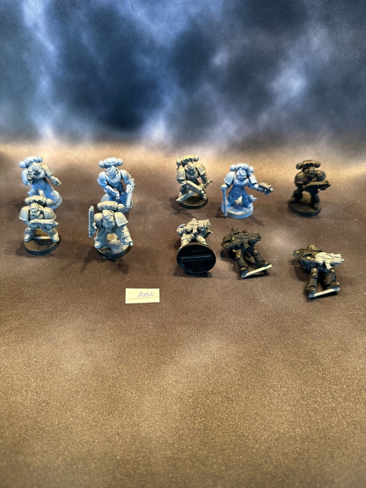 Space Marines 1st Born Intercessors Warhammer 40k Partially Painted 2092