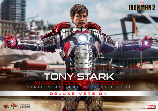 Tony Stark (Mark V Suit Up Version) Deluxe Sixth Scale Collectible Figure - Iron Man 2 - Marvel (Hot Toys)