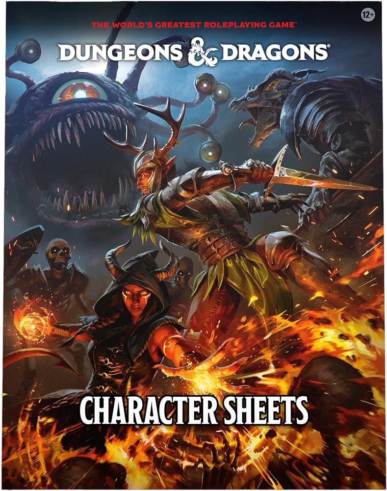 DUNGEONS AND DRAGONS (2024 EDITION) CHARACTER SHEETS
